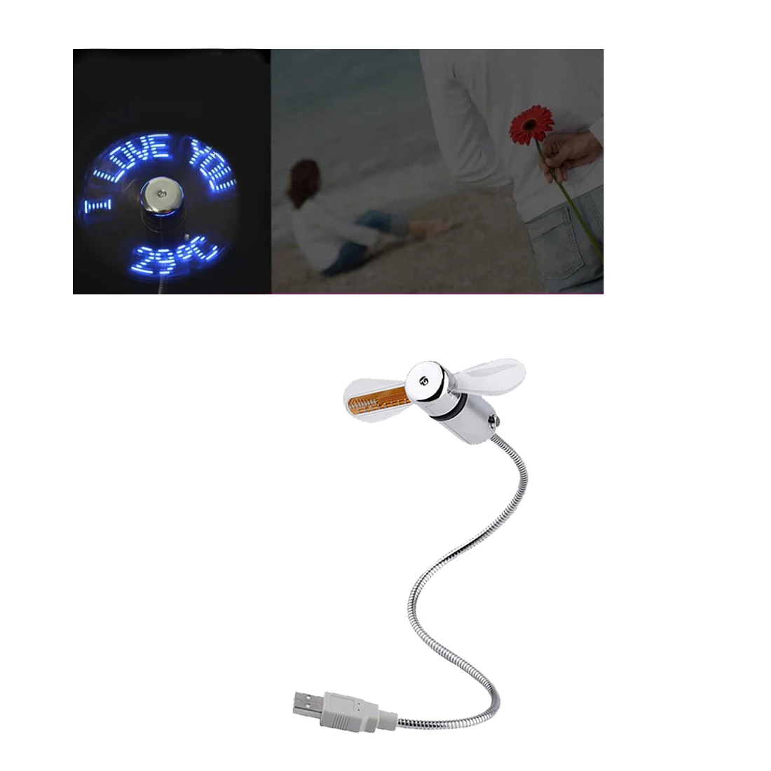 NOYOKERE мини USB вентилятор гаджеты гусиная шея светодиодный светильник USB Охлаждение мигающий температурный дисплей вентилятор для ПК ноутбук Настольный