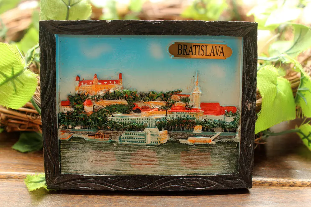 Туристический сувенир для путешествий из смолы 3D в виде магнита на