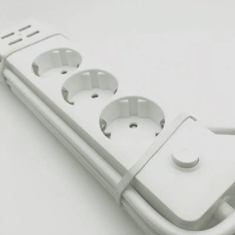 Штепсельная Вилка европейского стандарта для быстрой зарядки 4 USB + 3 розетки 1 8