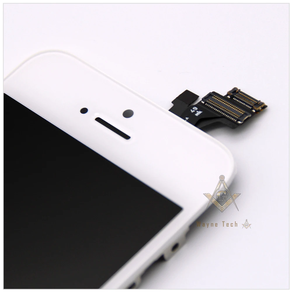 50 шт./лот большой рабочий ЖК-экран в сборе для iPhone 5 AAA Качество без битых пикселей с сенсорным дигитайзером через DHL