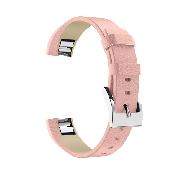 Pink Браслет из натуральной кожи, ремешок для наручных часов, ремешок для Fitbit Alta HR/Alta, фитнес-трекер, сменные Ремешки для наручных часов, высокое качество - Цвет: Pink