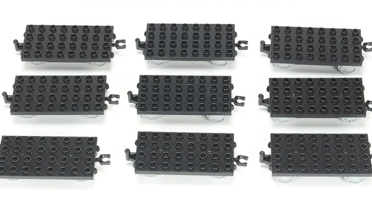 Блоки для поезда железной дороги базовая пластина каретки большая