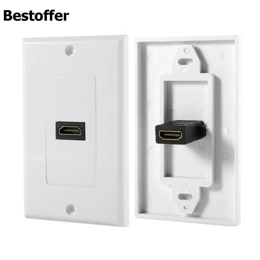 1-Port HDMI настенная Лицевая панель удлинитель 3D 1080P Белый | Электроника