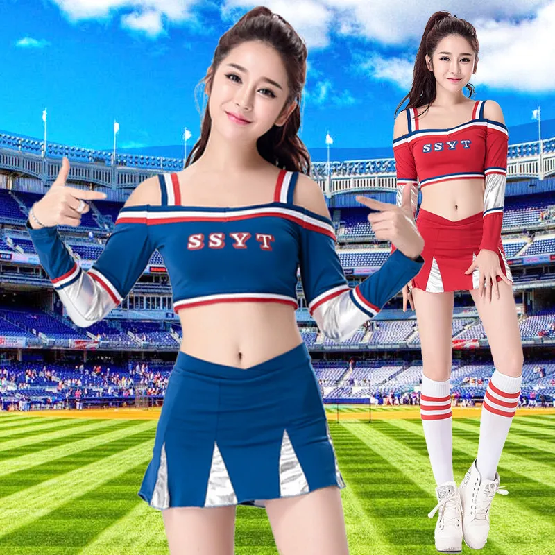 New Adult Women Football Cheerleaders Performance Costumes Sports Clothing European Cup Baby Suit S-XXL DL2082 | Тематическая