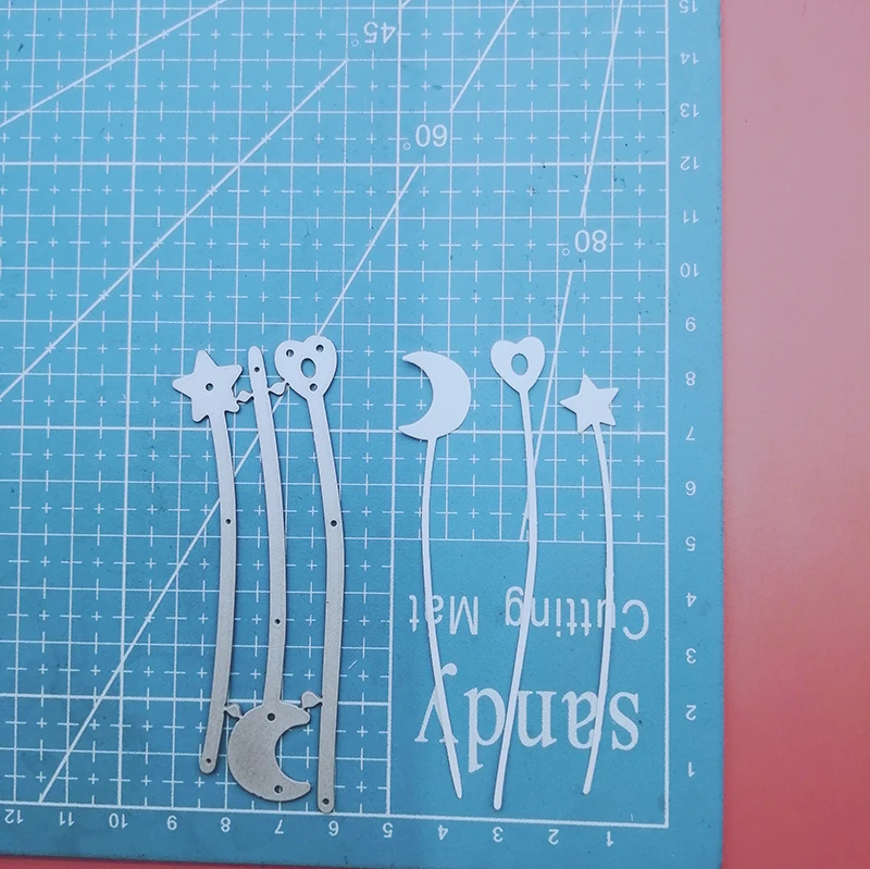 Металлические штампы для резки форма Луна Звезда Сердце полоса скрапбукинга