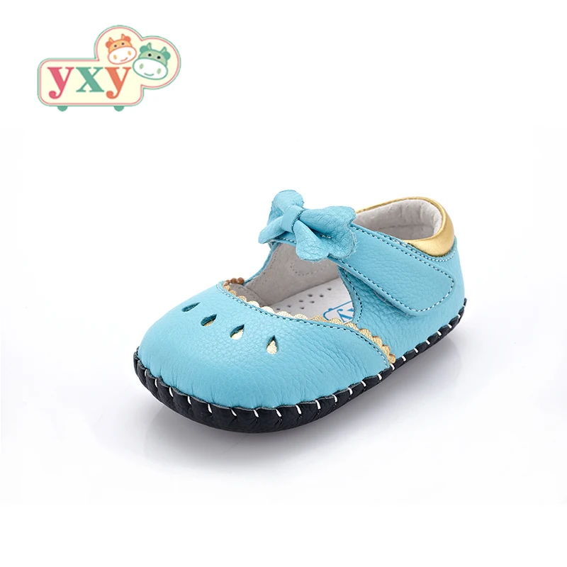 YXY/2019 г. летняя удобная обувь из натуральной кожи с бантом для малышей спортивная