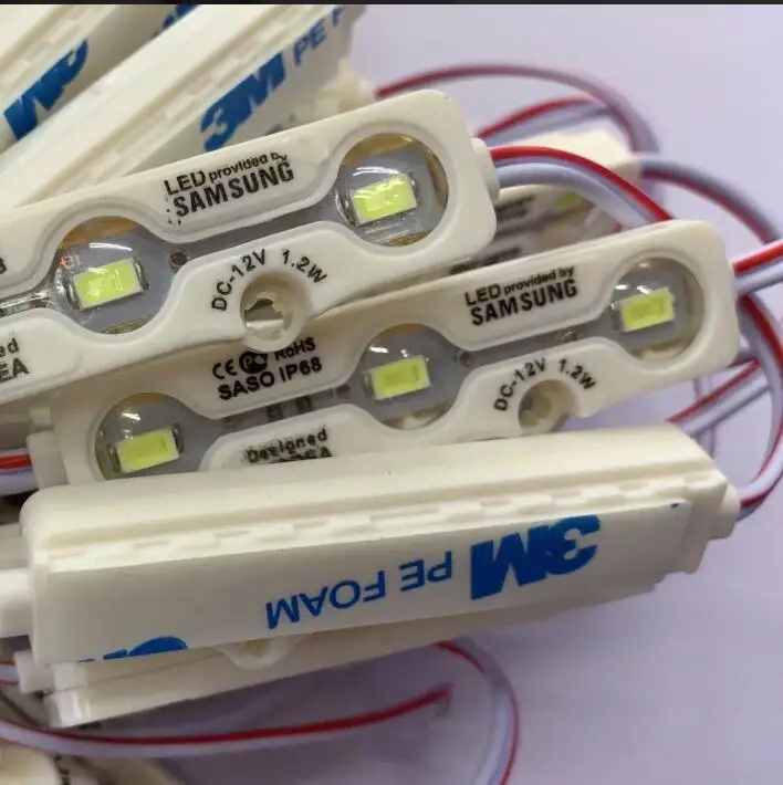 Водонепроницаемый IP68 Samsung 5630 SMD 160 градусов светодиодные модуль 12 в пост. Тока 1 2 Вт