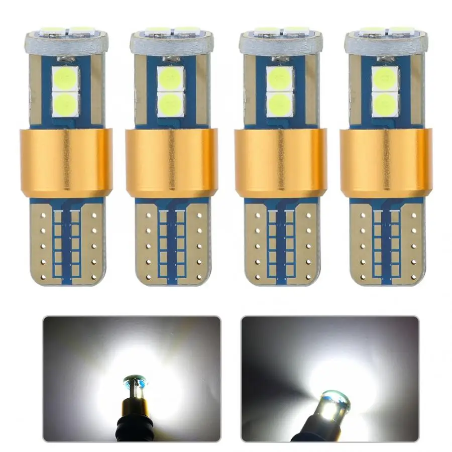 10pcs T10 3030 6SMD 12/24V Canbus LED Light Bulb Car Auto Wide Clearance Reading Indicator Lamp Bulbs White | Автомобили и