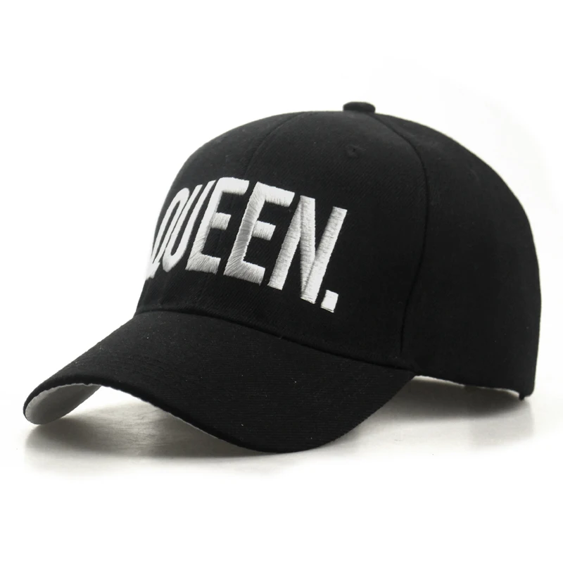 Бейсбольная кепка KING QUEEN, бейсболка для мужчин и женщин, козырек, кепка s dad Bone, белая, черная, для влюбленных, в стиле хип-хоп, Спортивная Кепка, кепки