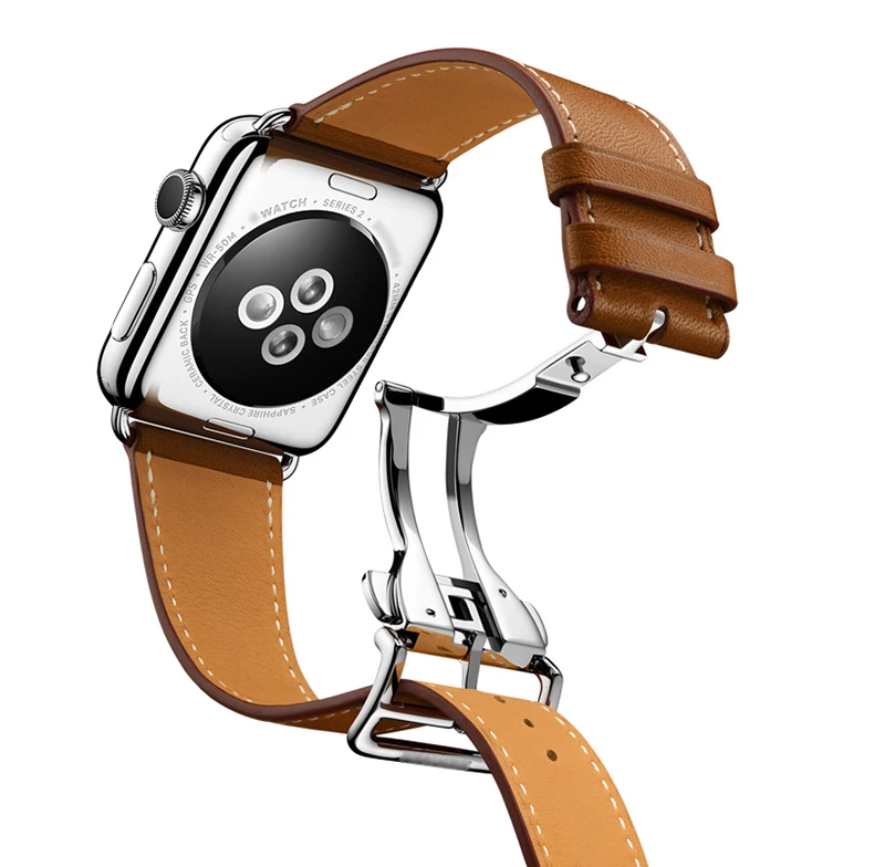 Ремешок URVOI с пряжкой для apple watch серии 5 4 3 2 1 ремешок для iwatch ремень для одного тура ремешок для часов Свифт кожаный