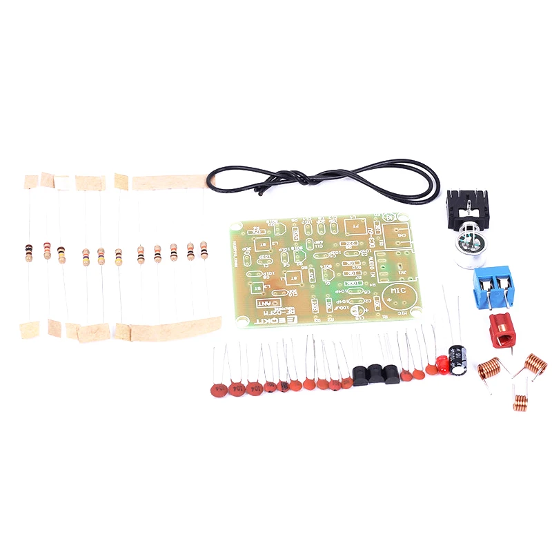 

100pcs/lot 88-108MHz FM Transmitter Board Frequency Modulation Wireless Microphone Module DIY Kits Parts DC 3-6V Transmitter