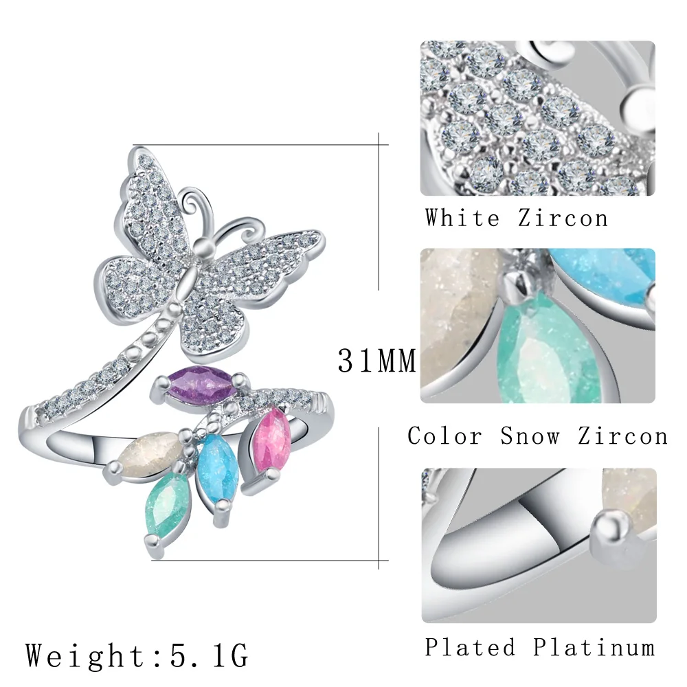 Кольцо женское серебряное с инкрустацией в виде снежинки | Украшения и