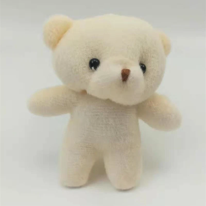 tb007 12 шт. белый рис мини плюшевый мишка мягкие плюшевые игрушки, брелок игрушка для мультфильма букет игрушка свадебные подарки рождественские рекламные подарки - Цвет: tb007
