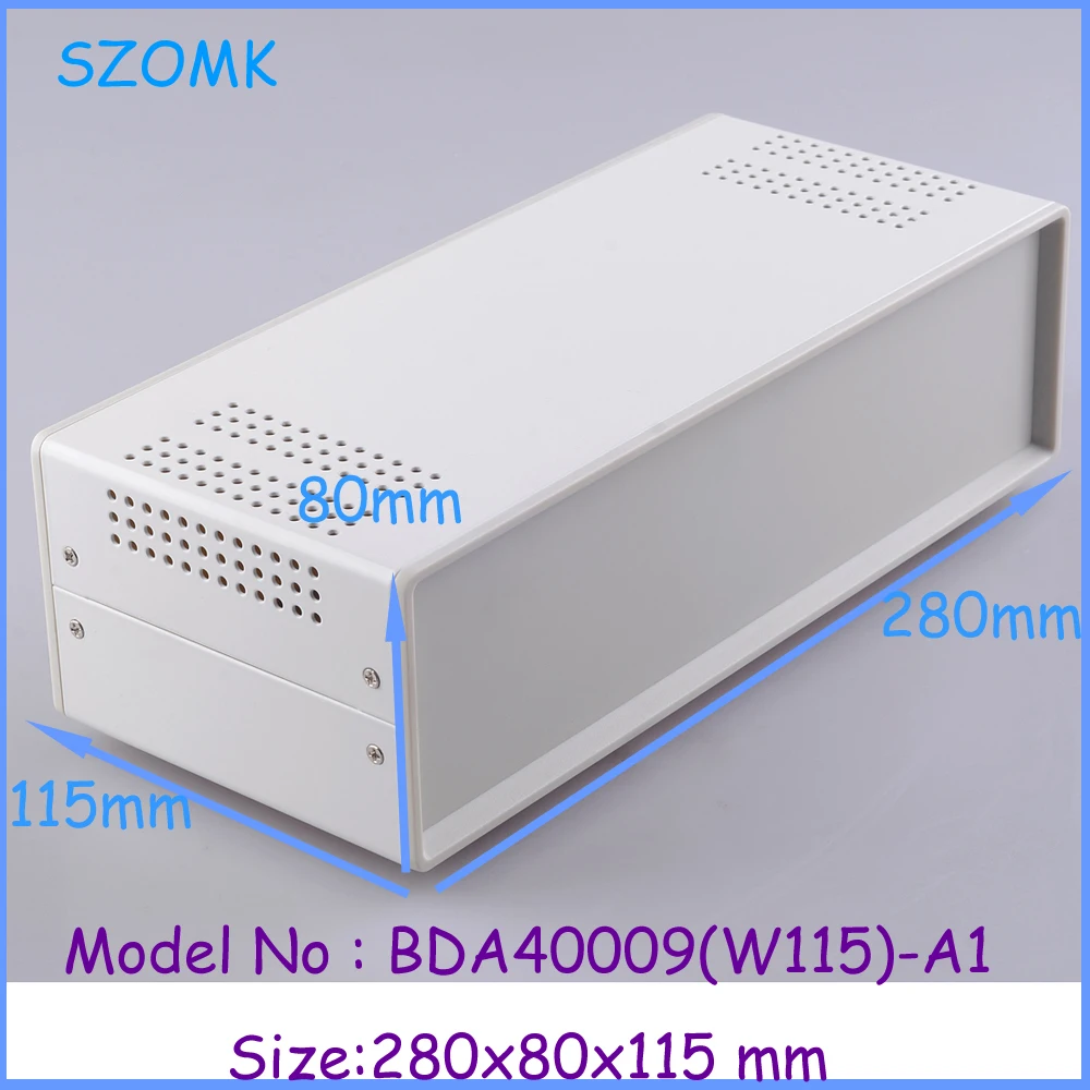 (1 шт.) 280x80x115 мм промышленный корпус для электроники diy железная коробка корпуса