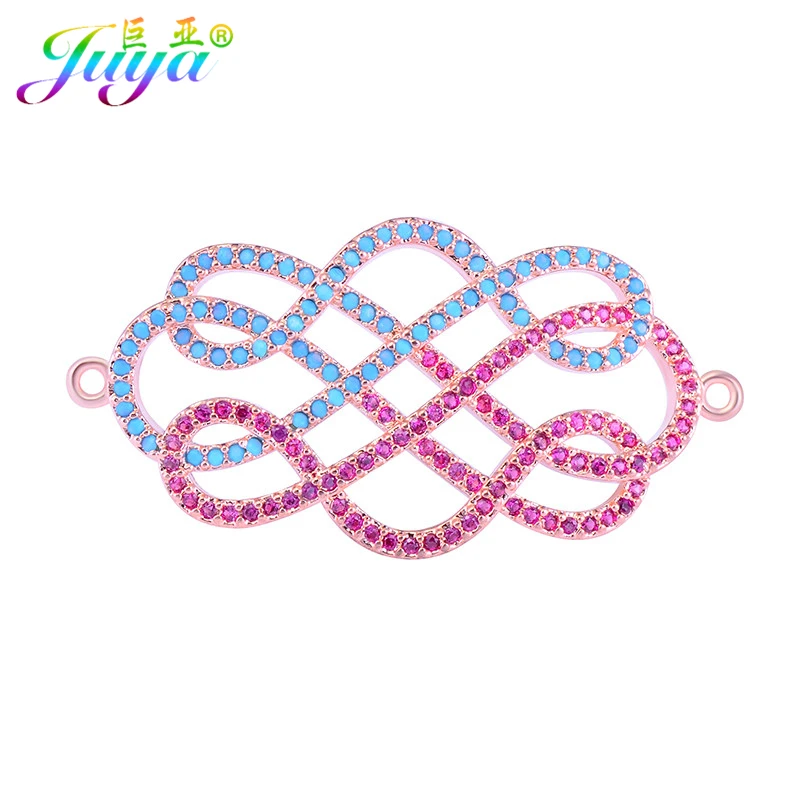 Juya DIY фурнитура для ювелирных изделий инкрустированный микро цирконием