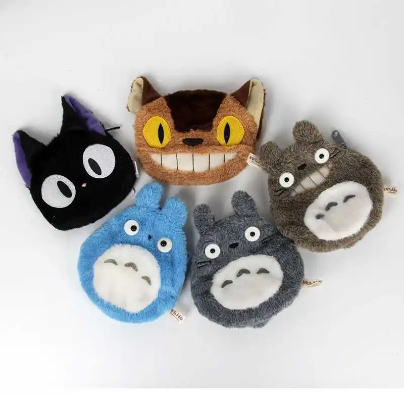 Принцесса Mononoke Studio Ghibli Miyazaki Puppets кошелек плюшевый Тоторо мультфильм кошелек Kawaii сумка монетница Детский кошелек монета