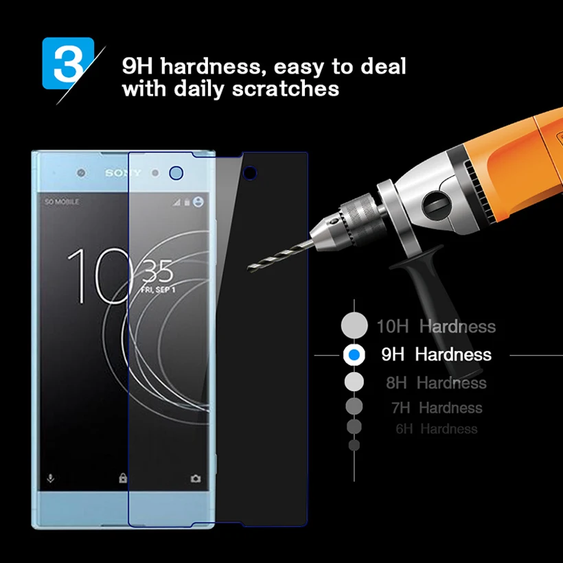 Защитное стекло ультратонкое закаленное 0 33 мм для Sony Xperia XA1 Plus G3412 G3421 G3423 G3416|screen