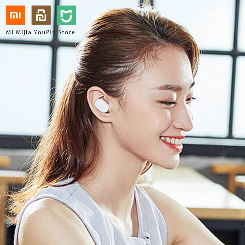 Оригинальные наушники Xiaomi Airdots TWS Bluetooth 5,0, молодежная версия, сенсорное управление с зарядным устройством, мини беспроводные наушники, 1 пара
