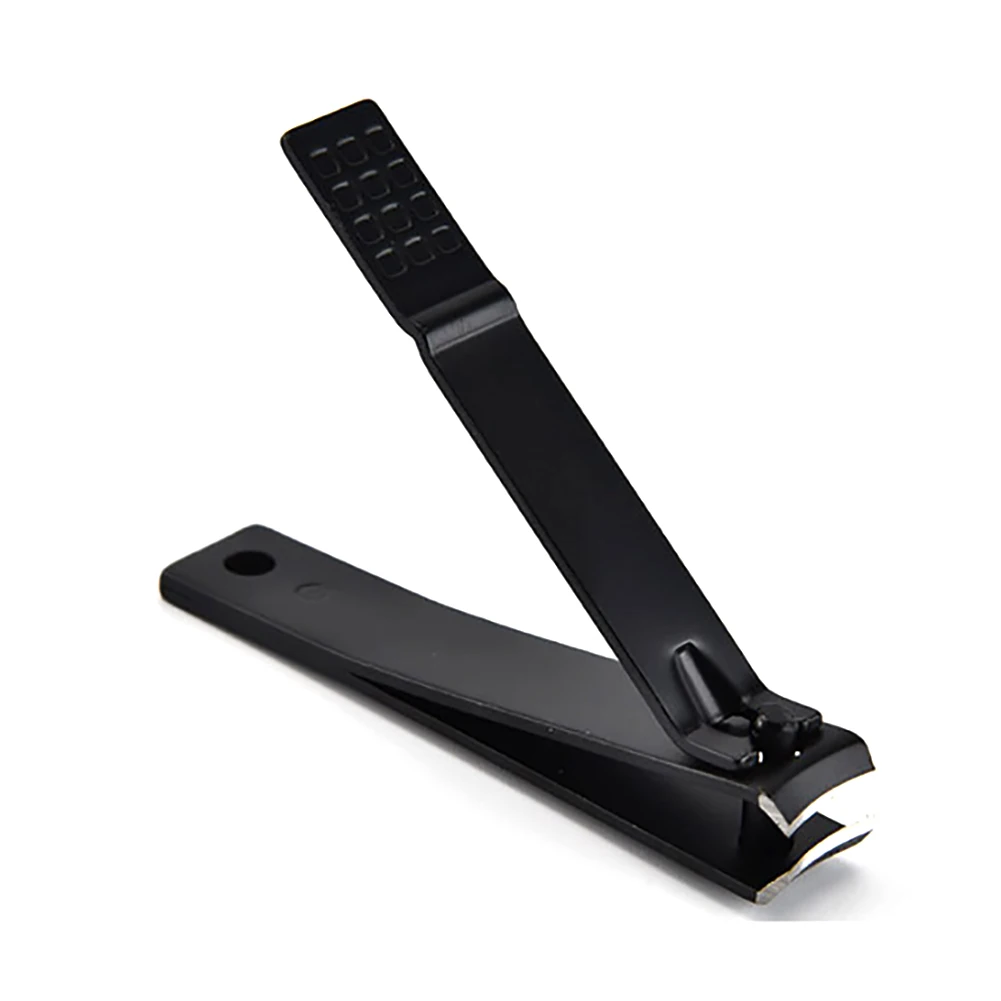 1 шт. кусачки для ногтей из нержавеющей стали Черные ножницы маникюрные