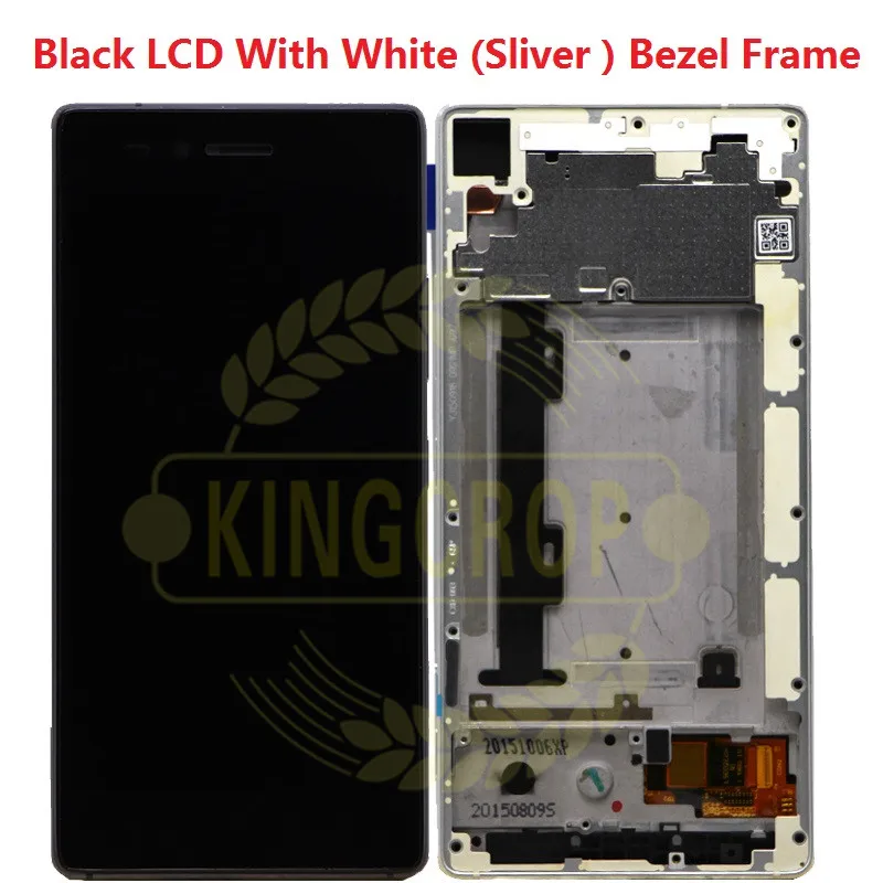 Lenovo Vibe shot Z90 Z90-7 ЖК-дисплей сенсорный экран дигитайзер с рамкой средняя Рамка Замена для lenovo Z90 z90a40 дисплей