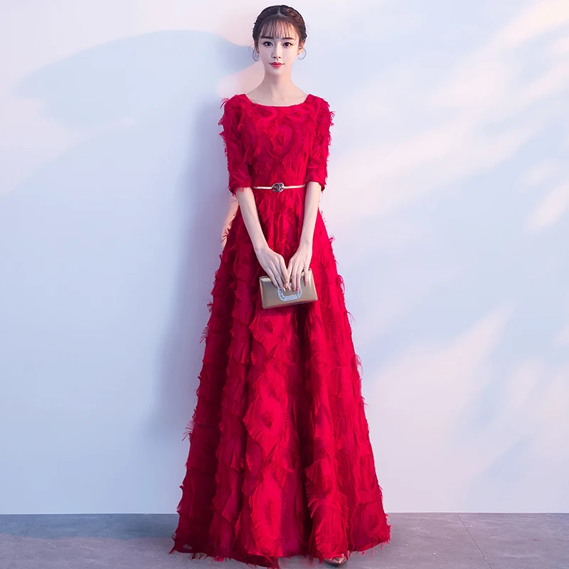 Vestido de festa Выпускные платья 2018 чайная длина Ресницы украшение Формальное вечернее