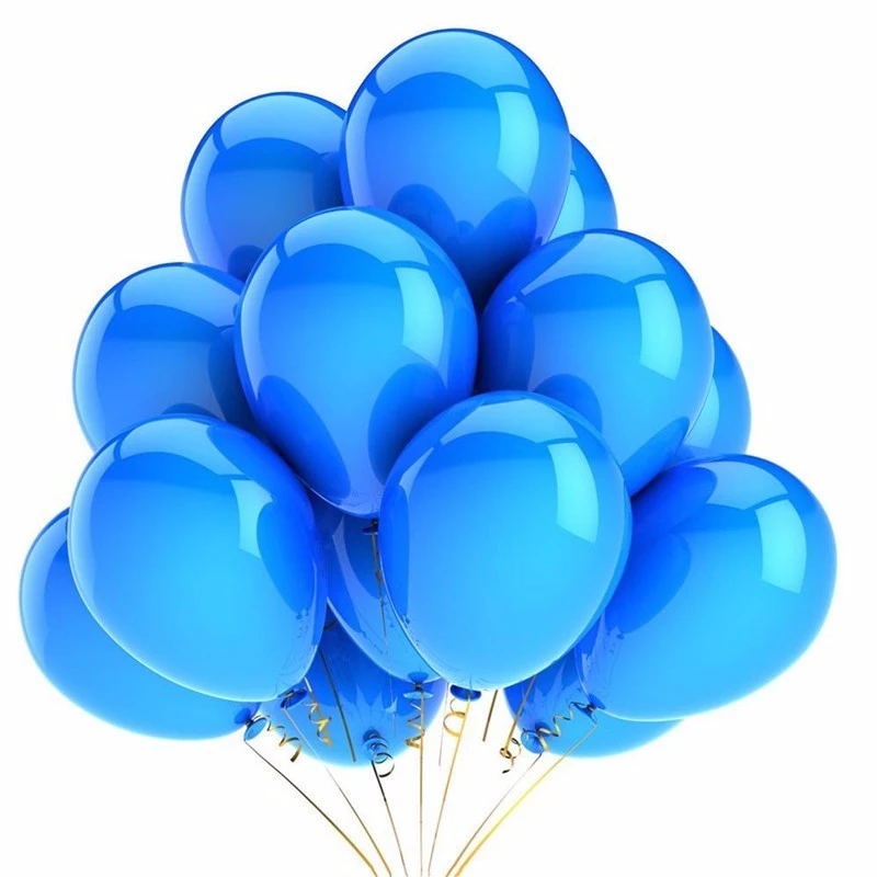 blue 30 шт. 12 дюймов розовое золото серебро черный металлик латексные шарики свадебные украшения матовый гелий Globos День Рождения Декор для детей - Цвет: blue