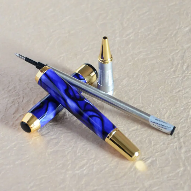 JINHAO 250 шариковая ручка Королевский синий мрамор с золотистой отделкой|marbles kids|marble