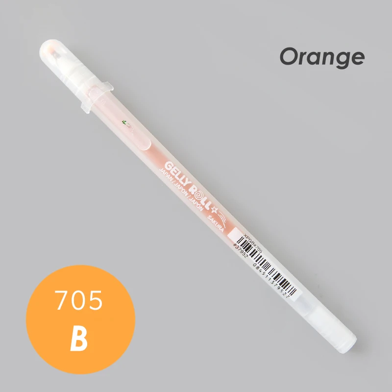 B Orange SAKURA 0,6 мм блестящая цветная гелевая ручка гелли рулон stardust ручка выделители ручка для скрапбукинга Сделай Сам стационарная - Цвет: B Orange