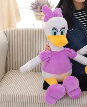 Daisy Duck 1 шт. 70 см мягкие куклы Дональд Дак Дейзи утка детская игрушка, подарок для ребёнка плюшевые игрушки высокого качества - Цвет: Daisy Duck