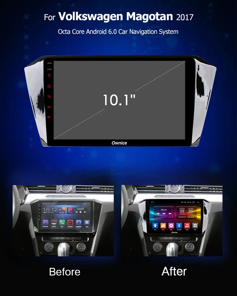 Ownice K1 K2 10 1 &quotAndroid 8 Octa Core Для Volkswagen Magotan 2017 автомобильный dvd-радиоплеер gps Navi 2 GB/32 GB 4G