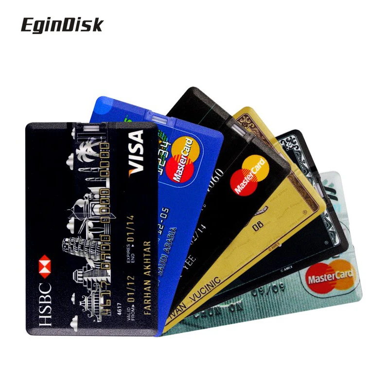 Рекламная Кредитная карточка Usb флэш накопитель на заказ с логотипом подарочная