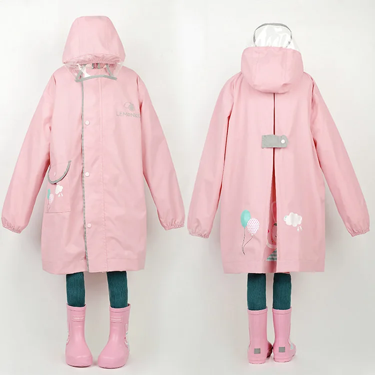 Only Jime Cartoon Waterproof Raincoat Bear Pattern For Kids Rain Coat Rainwear Children‘s Raincoat High Quality Poncho Rainwear