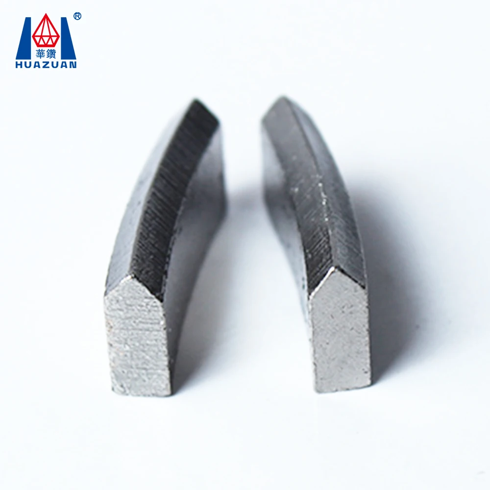 Huazuan roof top v shape diamond core drill bit segments for reinforced concrete, concrete(100pcs per lot