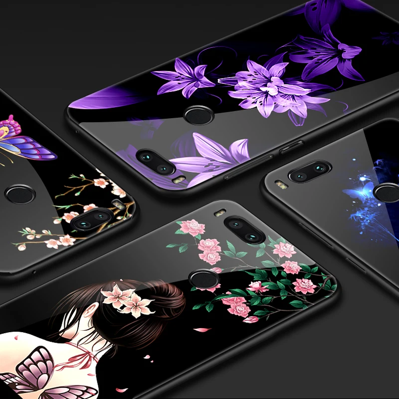 GKK Fashion for Xiaomi Mi 5X Case Back glass+Soft TPU Original Texture 360 Full Protection Cover Fundas Coque | Мобильные телефоны