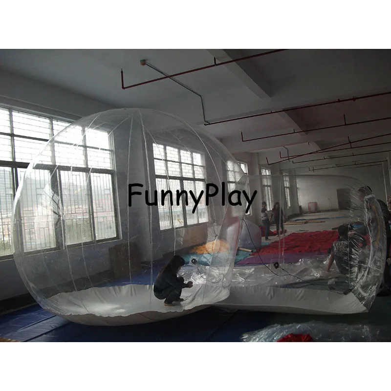 Палатка прозрачная для кемпинга надувная Пляжная палатка с воздуходувкой и