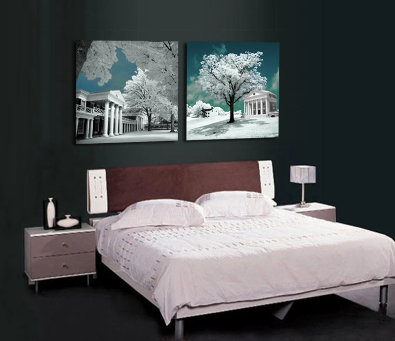 Donglang печати холст картины фотографии Wall art Пейзаж цветок дерево home decor Фотографии