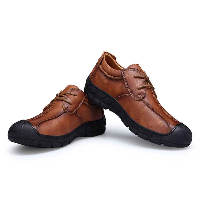 Мужские классические туфли оксфорды из натуральной кожи на плоской подошве|shoes brand men|shoes classicshoes fashion men |