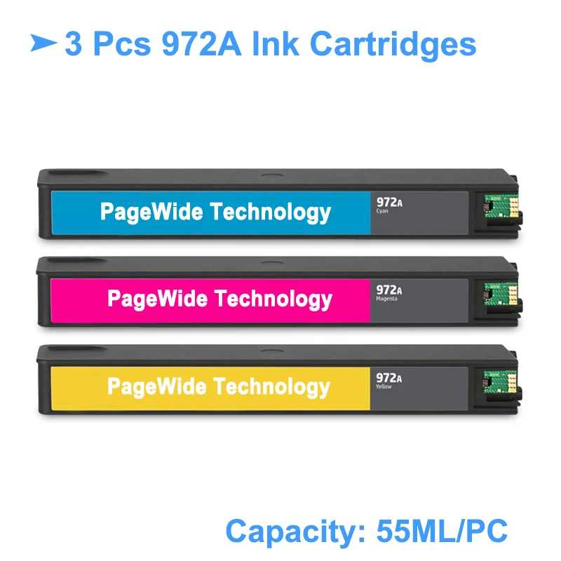 [Сторонний бренд] для HP 972A 972 A сменный чернильный картридж PageWide Pro 352dw 452dn 452dw 377dw 477dn