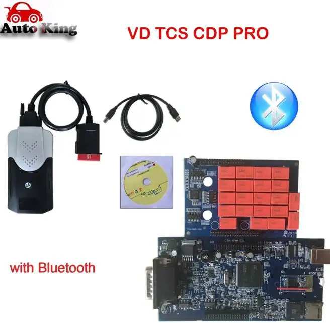 Blue PCB Bluetooth 0 программное обеспечение keygen с bluetooth vd tcs cdp pro для vd ds150e cdp автомобили Грузовики Авто obd obd2 диагностический инструмент сканирования - Цвет: Blue PCB Bluetooth