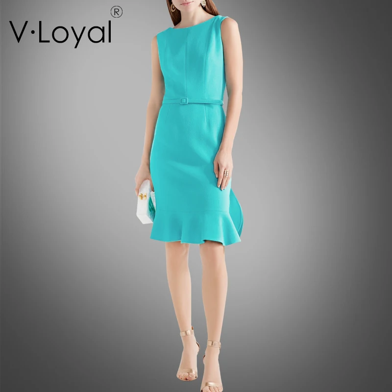 Новая летняя мода длинное платье в форме листа лотоса приталенное без рукавов|dress