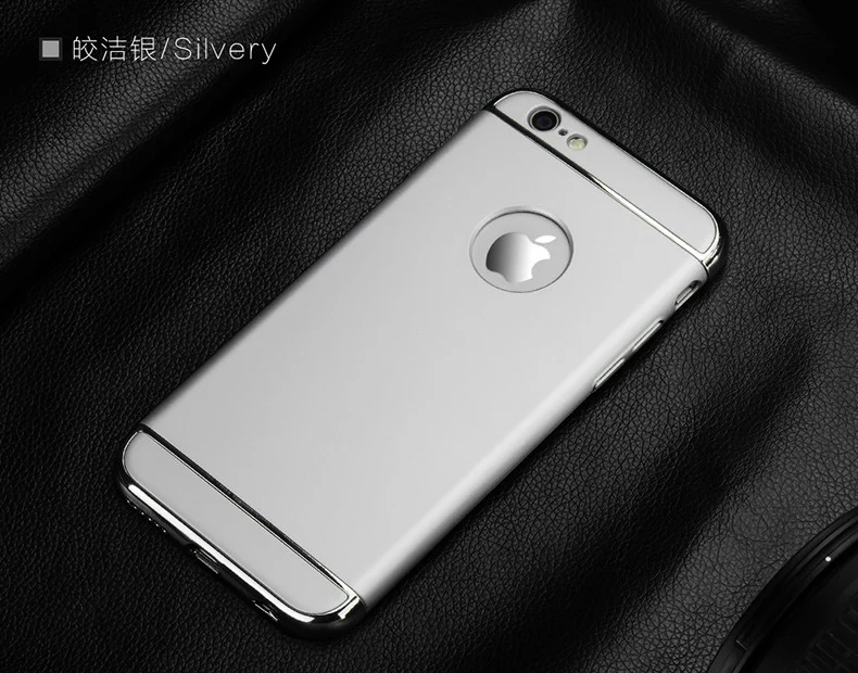 RZP роскошный защитный чехол с покрытием для iPhone X 10 XR Xs Max чехол бампер на iPhone Xs 5 5S SE 6 6s 7 8 Plus чехол - Цвет: Silver