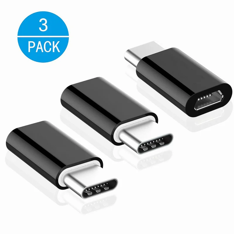 3 pack 3Pack Otg Micro Usb To Type C Cable Adapter Usb Type-c Converter Adaptador for Samsung S9 S8 Oneplus Xiaomi Huawei Fast Charger - Цвет: 3 pack