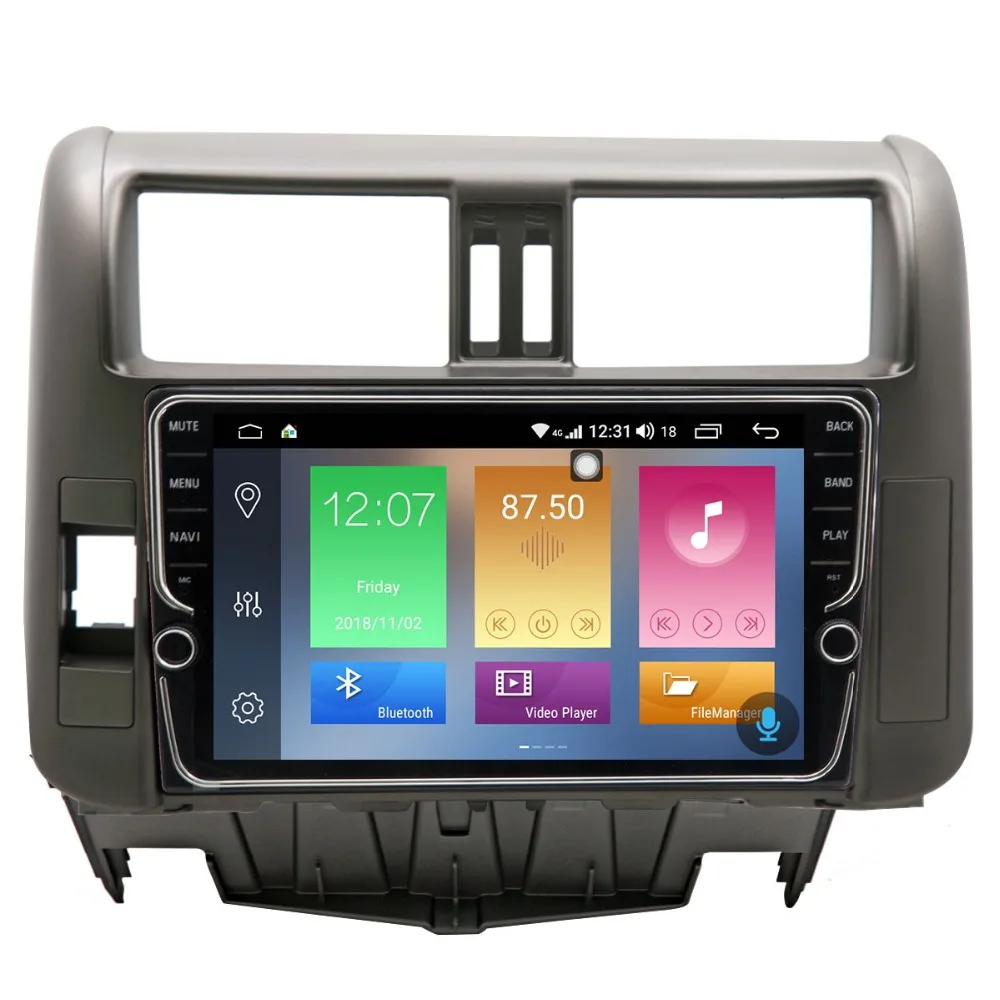 9 &quotAndroid 8 1 4G RAM 64 ROM автомобильный dvd-плеер GPS навигация для Toyota Land Cruiser Prado 2010-2013