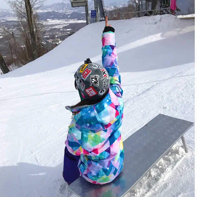 Genuine Women's Ski Suit Winter Skiing Jacket Snowboard Snowboarding Sets Breathable Windproof Waterproof Keep Warm Equip | Спорт и