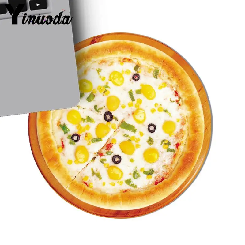 Yinuoda Милая вкусная еда пиццы мягкая резиновая профессиональная игровая коврик