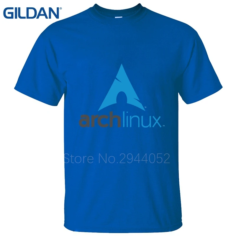 Novelty tshirt Arch Linux Logo Better blue Short Sleeves men tee shirt cotton simple jersey O-Neck | Мужская одежда