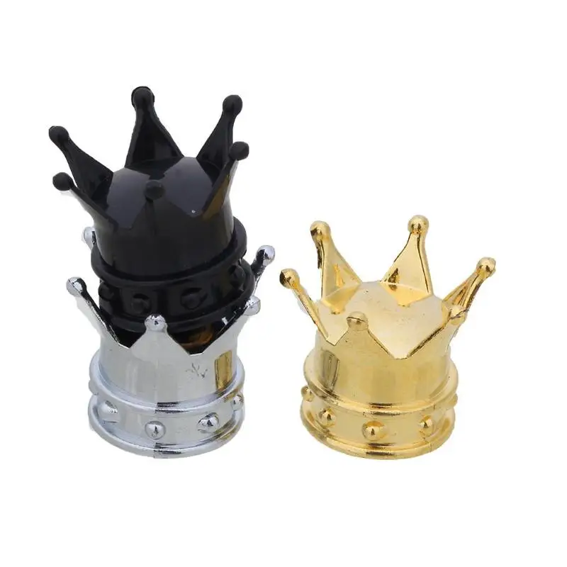 4 шт./компл. универсальная Корона Стиль автомобильных шин воздушный клапан