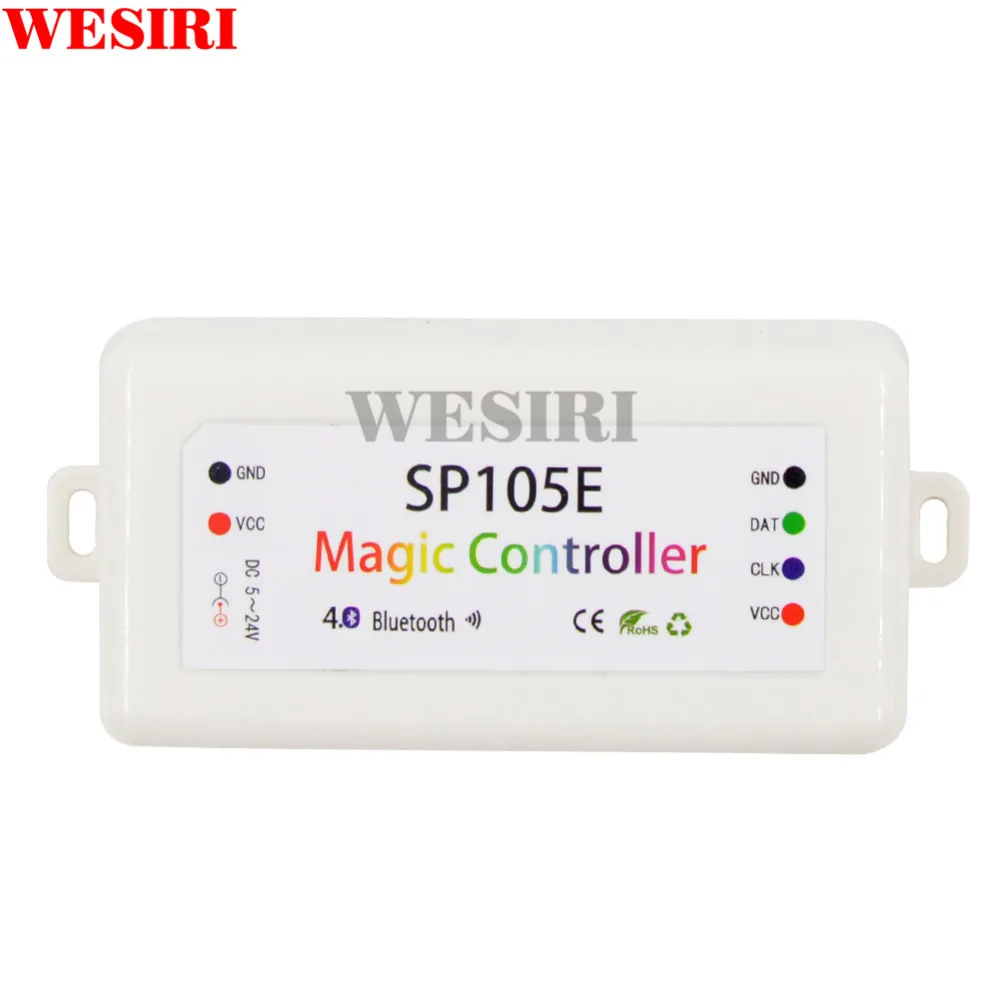Светодиодная лента 2048 пикселей SP105E Magic Controller 4 0 Bluetooth APP WS2801 WS2811 WS2812B SK6812 LDP8806