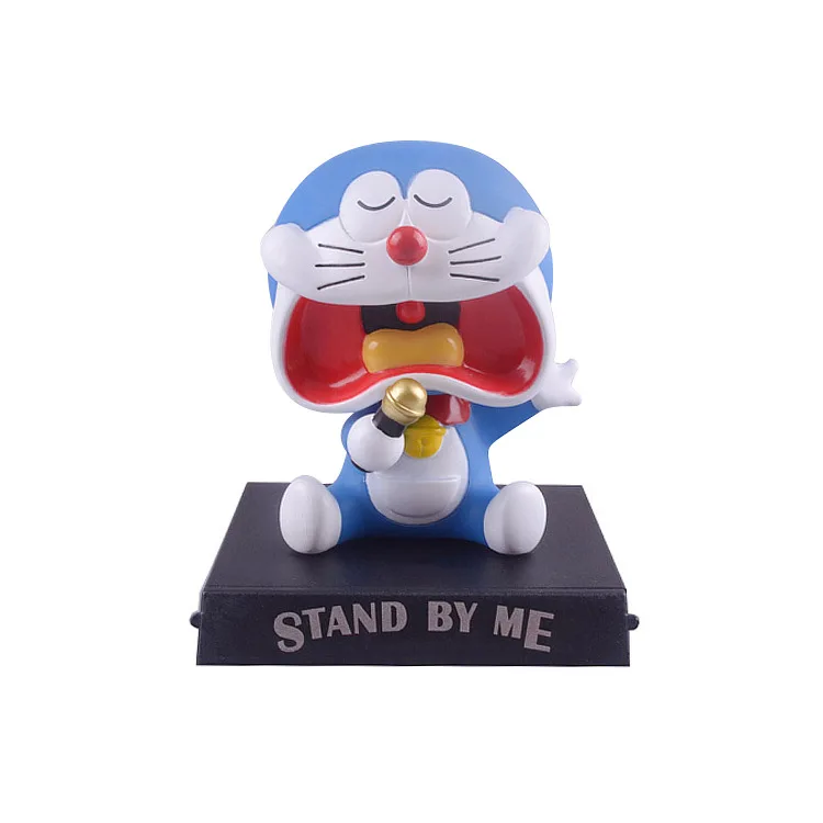 Мультяшные милые куклы Doraemon 12 см с поплавковой головой аниме фигурка из ПВХ