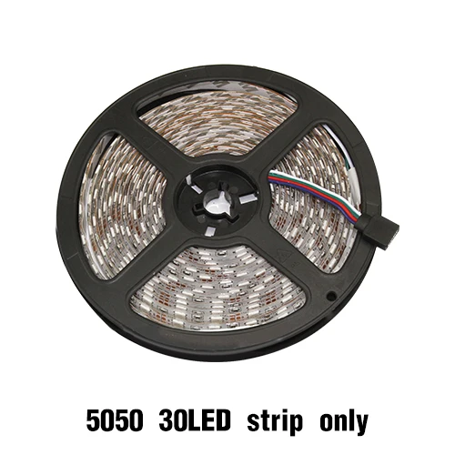30LED 5050 Striponly led Strip 60LED IP65 Waterproof RGB 5M 10M 15M Led Strip Light 12V 2A SMD5050 Flexible Strip Tape Light Cable Smart Pixel Strip - Испускаемый цвет: 30LED 5050 Striponly